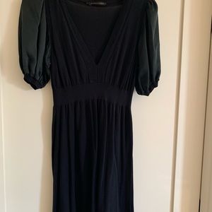 BCBG MaxAzria Silk Cotton Sweater Dress